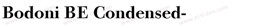 Bodoni BE Condensed字体转换